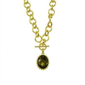 NEW BETTY CARRE women's ankara lux necklace in gold